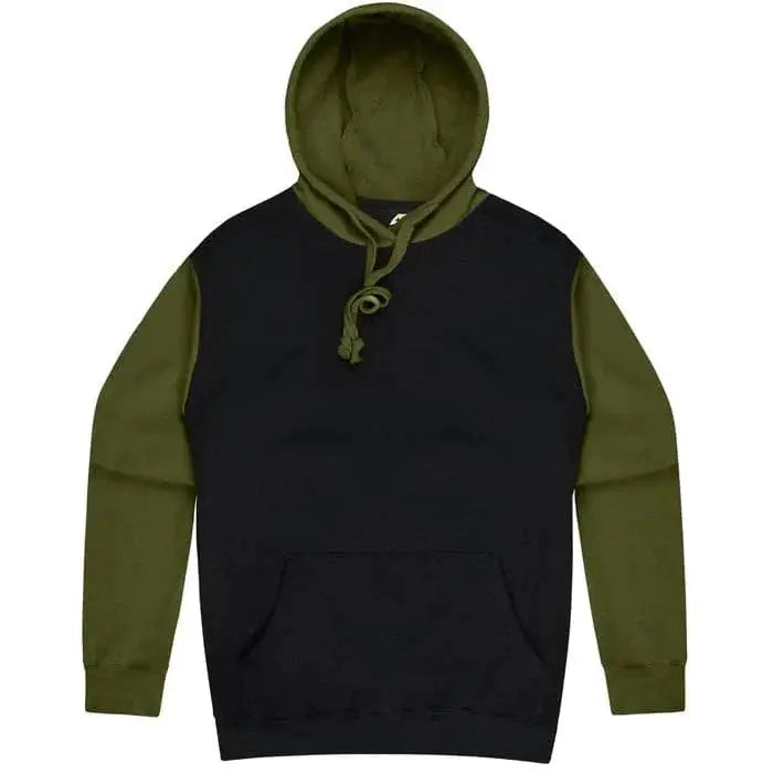 Aussie Pacific Monash Men's Hoodies 1530 Aussie Pacific BLACK/MILITARY GREEN S